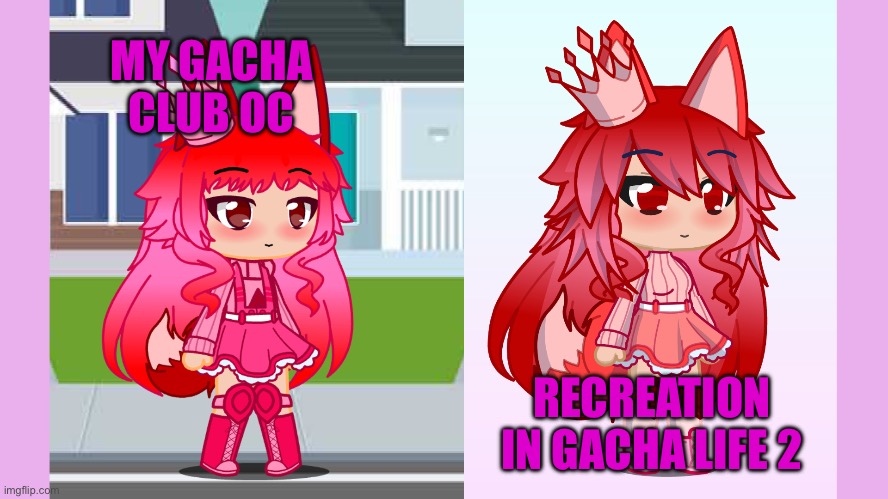 Made my gacha club oc in gacha life 2!! | MY GACHA CLUB OC; RECREATION IN GACHA LIFE 2 | made w/ Imgflip meme maker