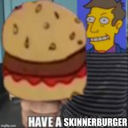 Have a steamed ham | SKINNERBURGER | image tagged in have a steamed ham | made w/ Imgflip meme maker