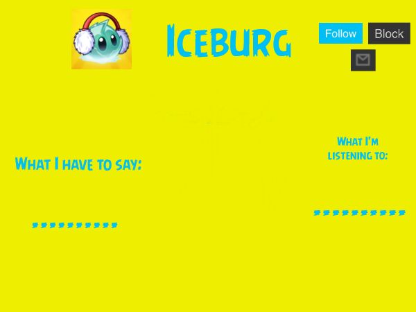 High Quality iceburg's announcement template 3 Blank Meme Template