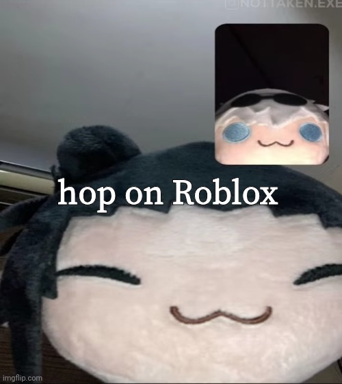 hop on Roblox | made w/ Imgflip meme maker