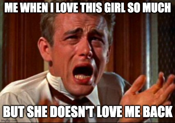 Crying Man | ME WHEN I LOVE THIS GIRL SO MUCH; BUT SHE DOESN'T LOVE ME BACK | image tagged in crying man | made w/ Imgflip meme maker