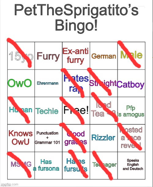 PetTheSprigatito’s bingo! | image tagged in petthesprigatito s bingo | made w/ Imgflip meme maker