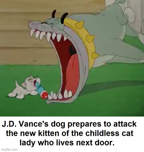 J.D. Vance's Dog | image tagged in bulldog,kitten,jd vance,i hate donald trump,trump sucks | made w/ Imgflip meme maker