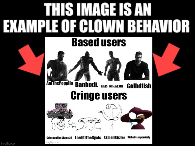 This image is an example of clown behavior dark mode | image tagged in this image is an example of clown behavior dark mode | made w/ Imgflip meme maker