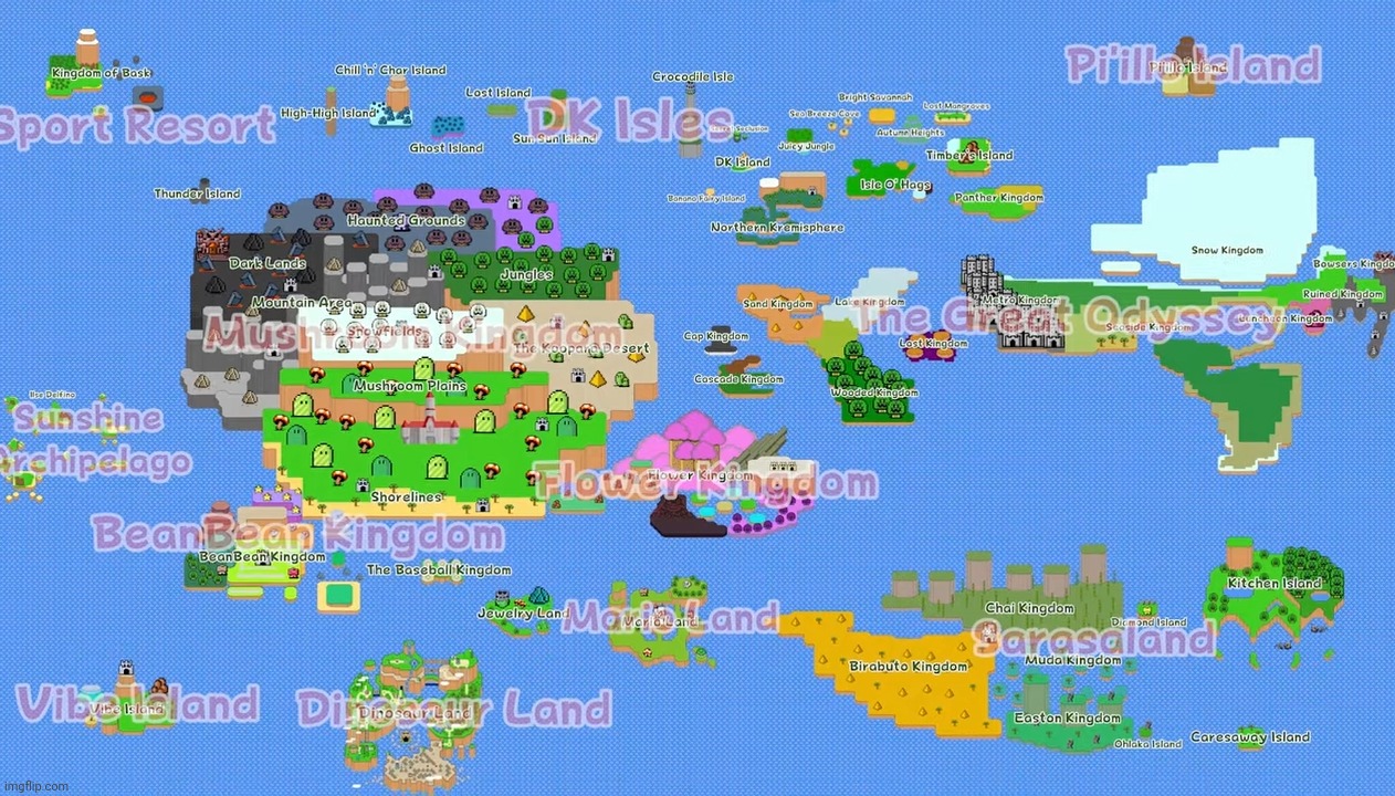 Just wanted to share this, I've been staring at it | image tagged in mario,mapping,map,maps | made w/ Imgflip meme maker