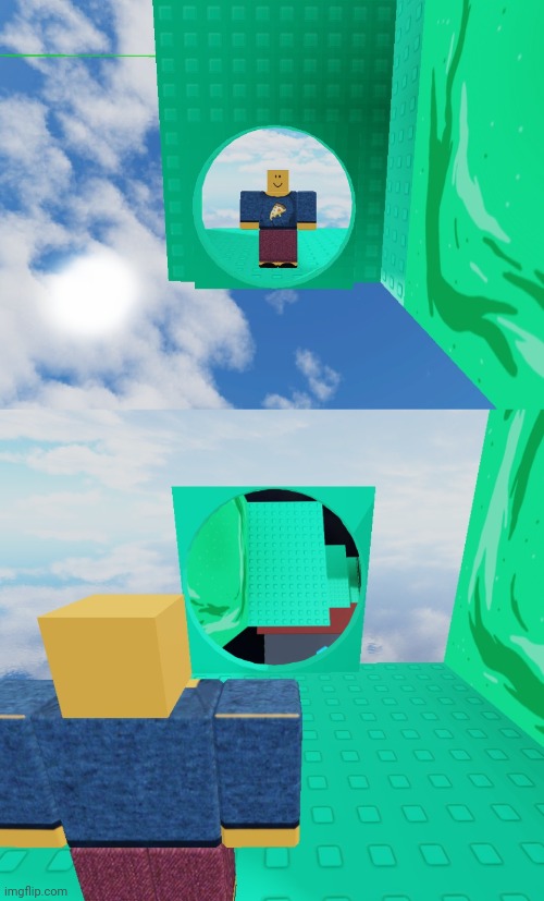 Cool thing I did | image tagged in roblox | made w/ Imgflip meme maker