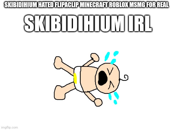 Cry about killing, skibidihium | SKIBIDIHIUM IRL; SKIBIDIHIUM HATED FLIPACLIP MINECRAFT ROBLOX MSMG FOR REAL | made w/ Imgflip meme maker