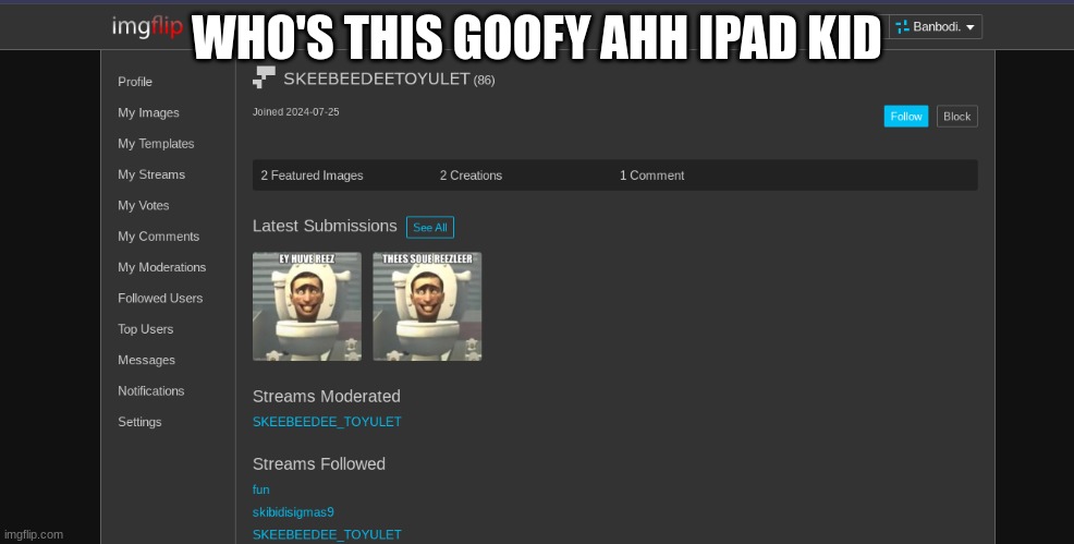 (Freaky: *sigh* Link?...) | WHO'S THIS GOOFY AHH IPAD KID | made w/ Imgflip meme maker