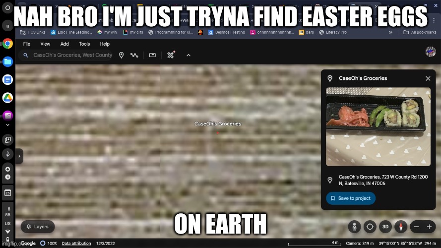 caseoh's groceries | NAH BRO I'M JUST TRYNA FIND EASTER EGGS; ON EARTH💀 | image tagged in caseoh | made w/ Imgflip meme maker