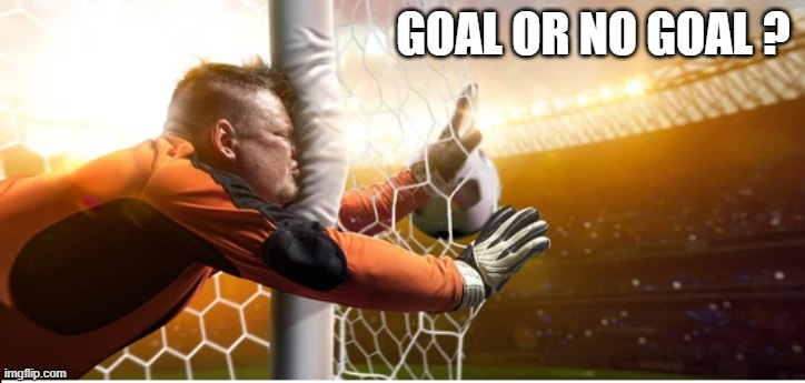 memes by Brad - Was this a goal or not a goal? | GOAL OR NO GOAL ? | image tagged in funny,sports,getting hit in the face by a soccer ball,soccer,injury,humor | made w/ Imgflip meme maker