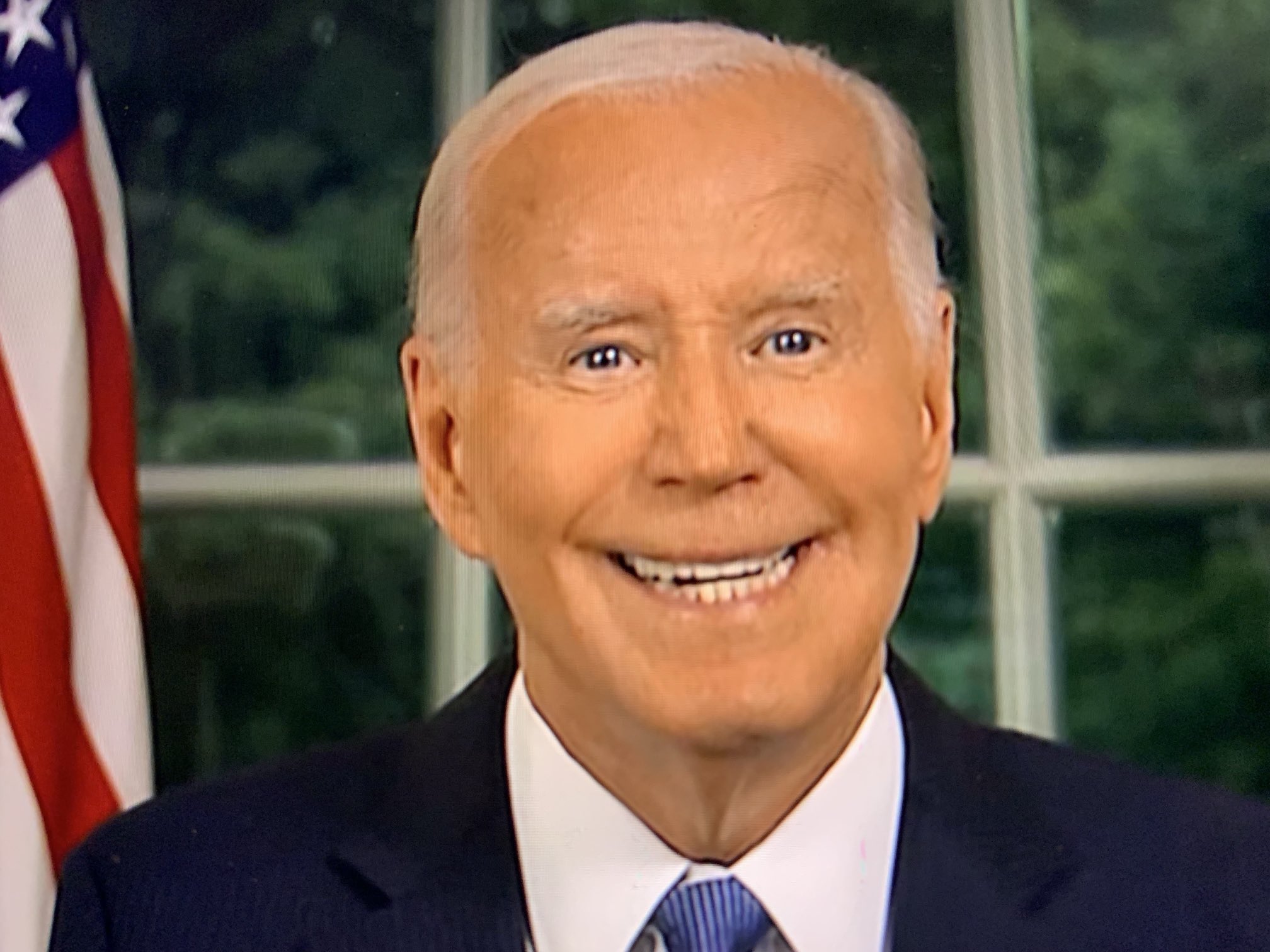 Orange biden clone skin mask Blank Meme Template