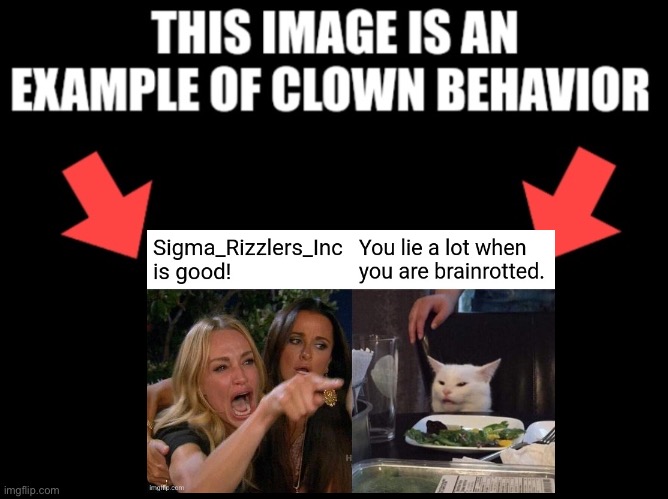 This image is an example of clown behavior dark mode | image tagged in this image is an example of clown behavior dark mode | made w/ Imgflip meme maker