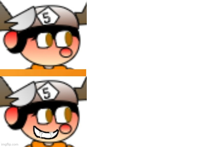 SMG5 normal and smile(credit to SMG5_NB and STH4) Blank Meme Template