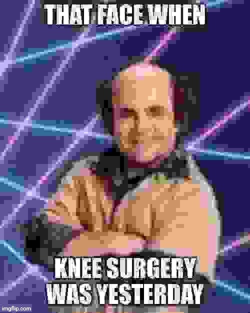Knee surgery | image tagged in knee surgery | made w/ Imgflip meme maker