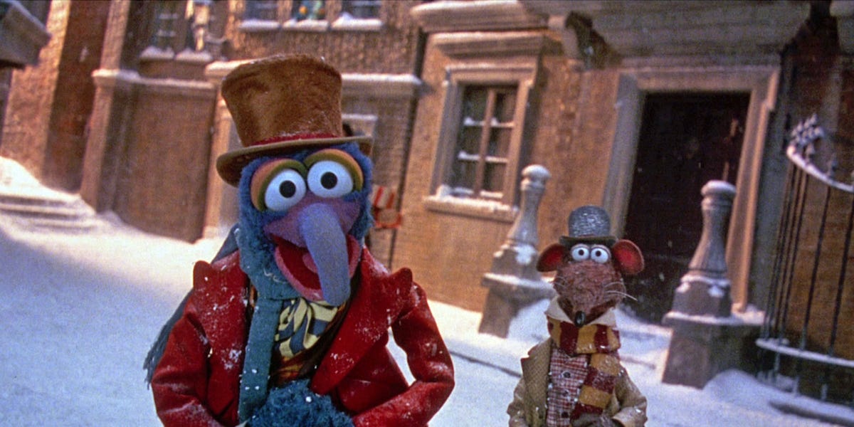 Gonzo Muppet Christmas Carol Blank Meme Template