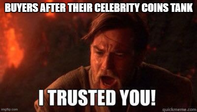 I trusted you | BUYERS AFTER THEIR CELEBRITY COINS TANK | image tagged in i trusted you | made w/ Imgflip meme maker