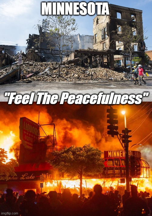 MINNESOTA "Feel The Peacefulness" | made w/ Imgflip meme maker