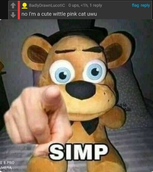 image tagged in freddy fazbear pointing | made w/ Imgflip meme maker