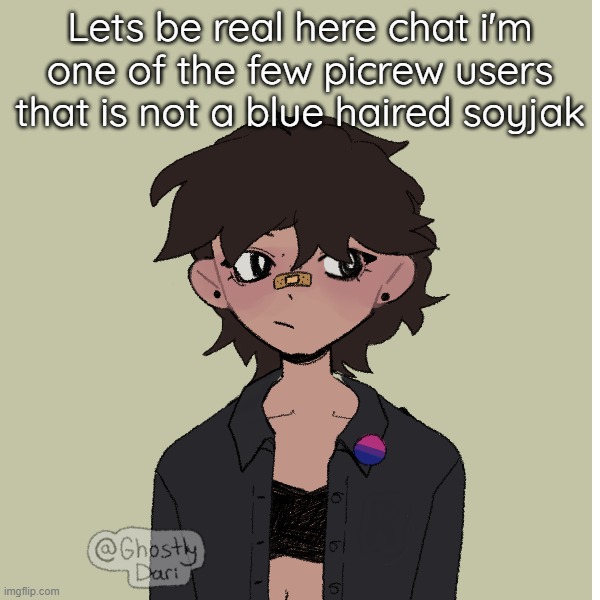 Neko picrew | Lets be real here chat i'm one of the few picrew users that is not a blue haired soyjak | image tagged in neko picrew | made w/ Imgflip meme maker