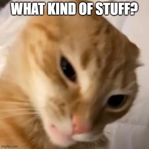 WHAT KIND OF STUFF? | made w/ Imgflip meme maker