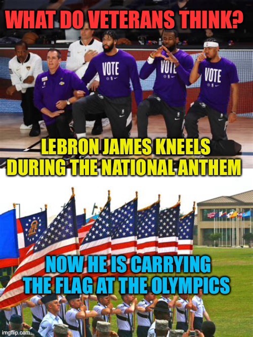 LeBron: whatever gets the most attention | image tagged in gifs,lebron james,olympics,hypocrite,insult | made w/ Imgflip meme maker