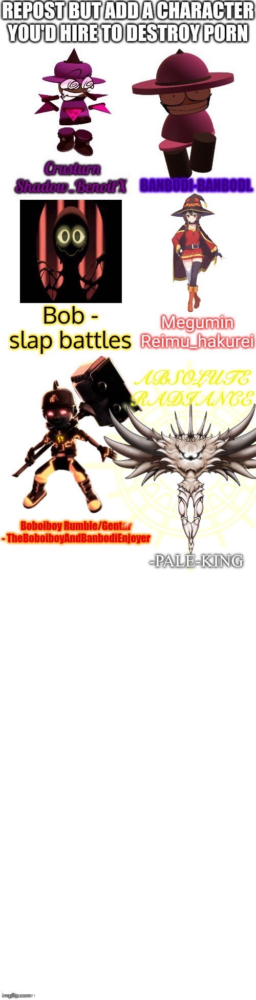 ABSOLUTE RADIANCE; -PALE-KING | made w/ Imgflip meme maker