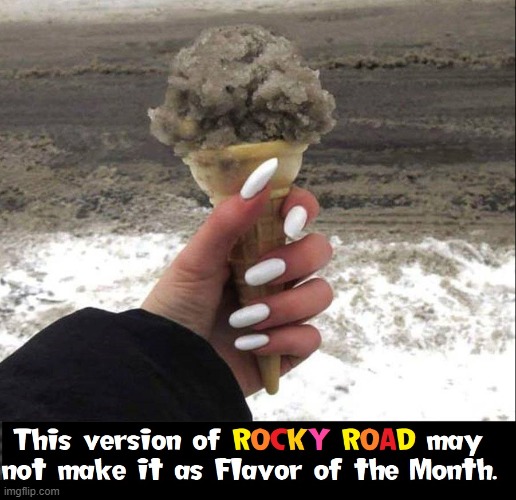 Rocky Road Ice Cream in Hell | image tagged in vince vance,ice cream cone,memes,cursed image,rocky road,fingernails | made w/ Imgflip meme maker
