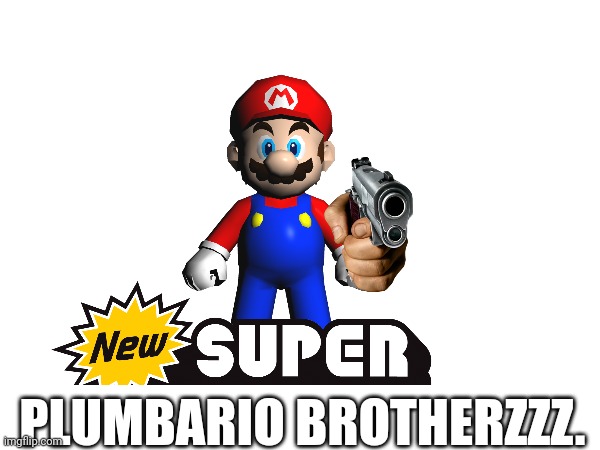 NEW SUPER BOOTLEG PLUMBER BROS. | PLUMBARIO BROTHERZZZ. | image tagged in super mario bros | made w/ Imgflip meme maker