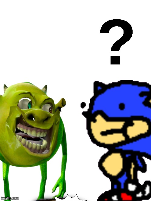 Shrike Ogrowski meets Confused Sunky | image tagged in sonic frontiers | made w/ Imgflip meme maker