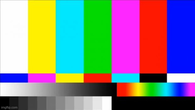 TV Test Card color | image tagged in tv test card color | made w/ Imgflip meme maker