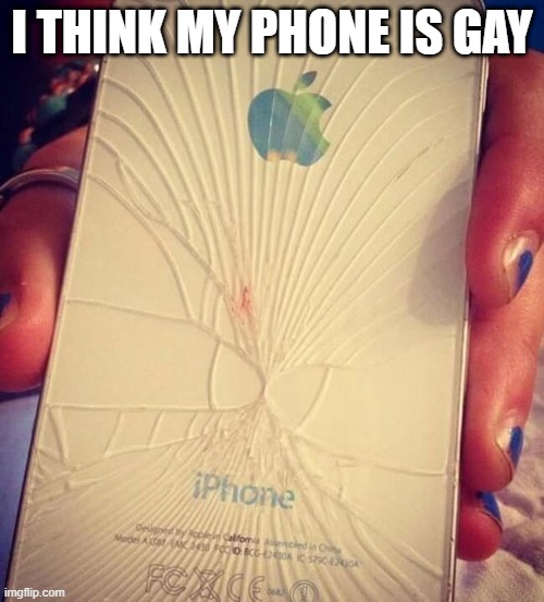 P Phone | I THINK MY PHONE IS GAY | image tagged in adult humor | made w/ Imgflip meme maker