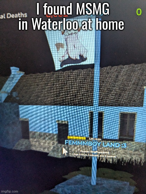 I found MSMG in Waterloo at home | made w/ Imgflip meme maker