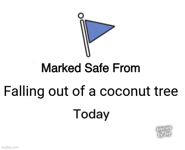 Ha | Falling out of a coconut tree; Memes by Jay | image tagged in marked safe from,coconut,tree,kamala harris,politics lol | made w/ Imgflip meme maker