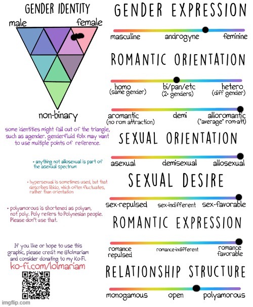 Gender and Sexuality Spectrum | image tagged in gender and sexuality spectrum | made w/ Imgflip meme maker