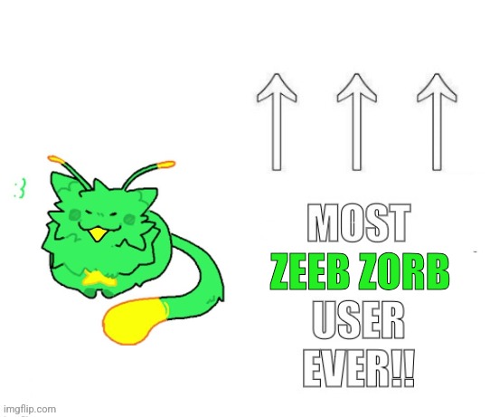 The most user ever | ZEEB ZORB | image tagged in the most user ever | made w/ Imgflip meme maker