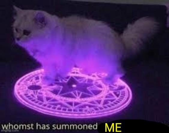 Whomst has summoned the almighty one | ME | image tagged in whomst has summoned the almighty one | made w/ Imgflip meme maker