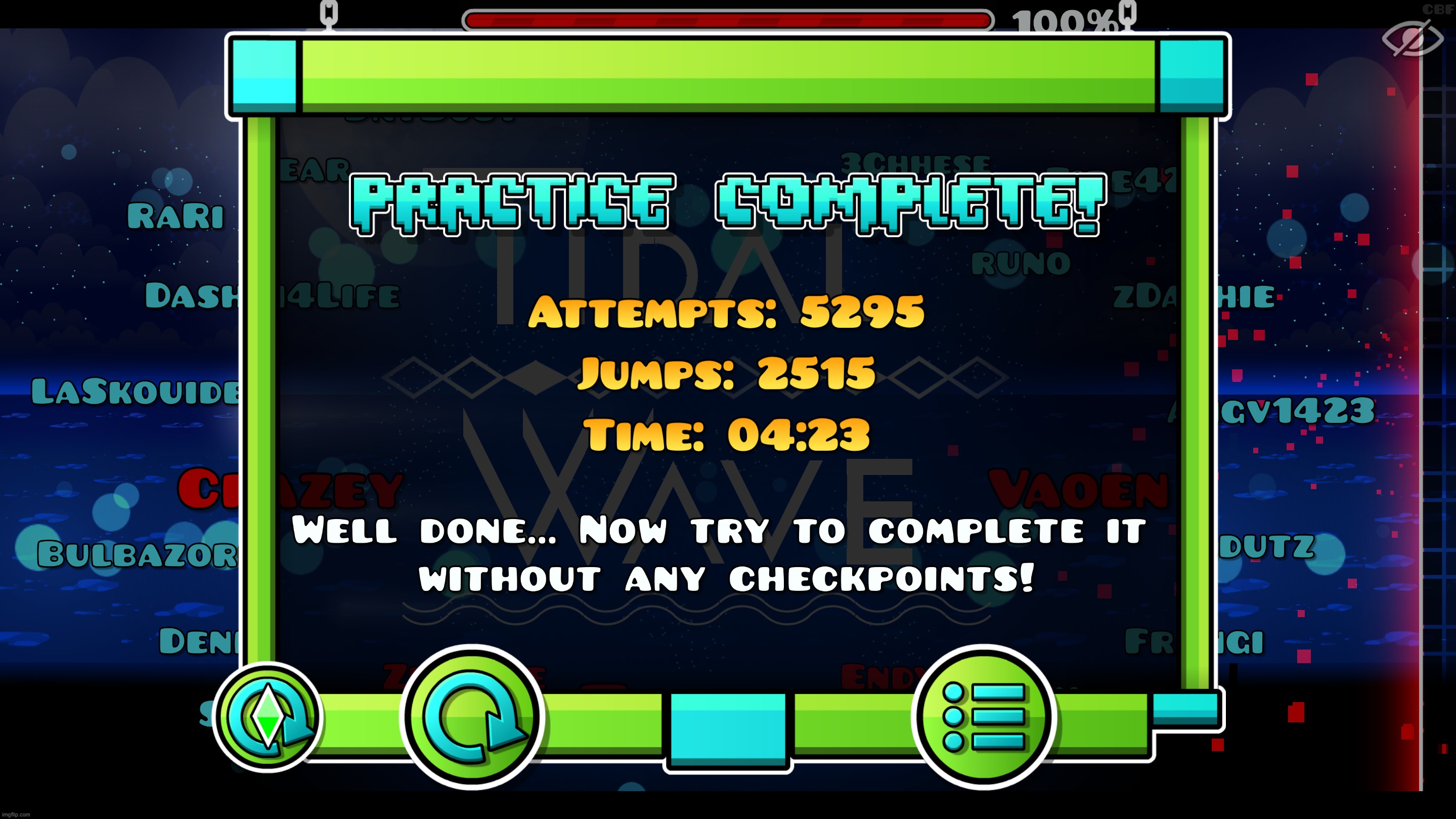 less than 6000 attempts, i'm pretty confident of myself now | made w/ Imgflip meme maker