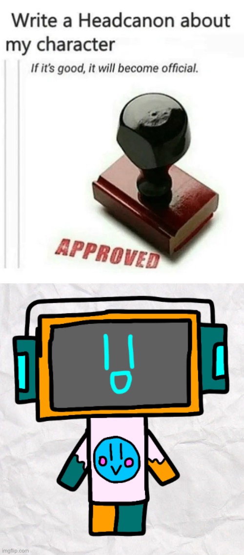 image tagged in write a headcanon about my character | made w/ Imgflip meme maker