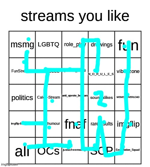 TheMaze_3 | image tagged in streams you like bingo | made w/ Imgflip meme maker