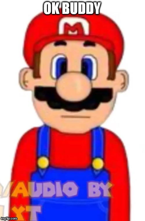 Mario | OK BUDDY | image tagged in mario | made w/ Imgflip meme maker