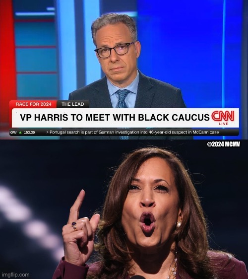 Kamala black caucus | VP HARRIS TO MEET WITH BLACK CAUCUS; ©2024 MCMV | image tagged in kamala harris,black caucus,political meme | made w/ Imgflip meme maker