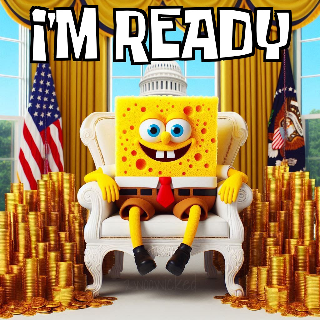 High Quality SpongeBob For President Blank Meme Template