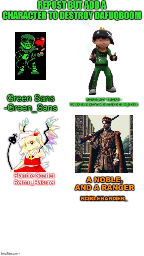 A NOBLE, AND A RANGER; NOBLERANGER_ | image tagged in repost | made w/ Imgflip meme maker