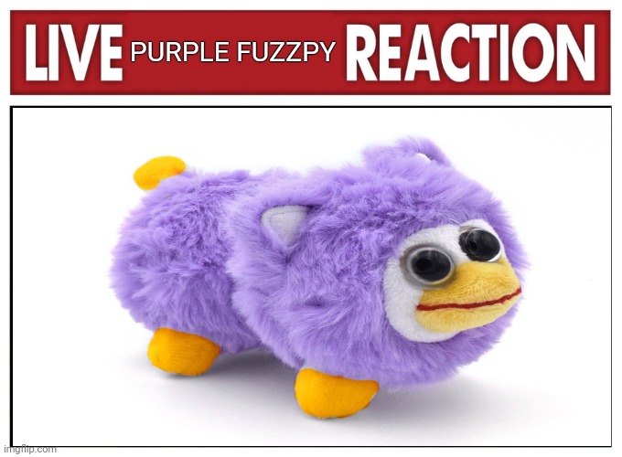 i want one so badly | PURPLE FUZZPY | image tagged in live reaction | made w/ Imgflip meme maker