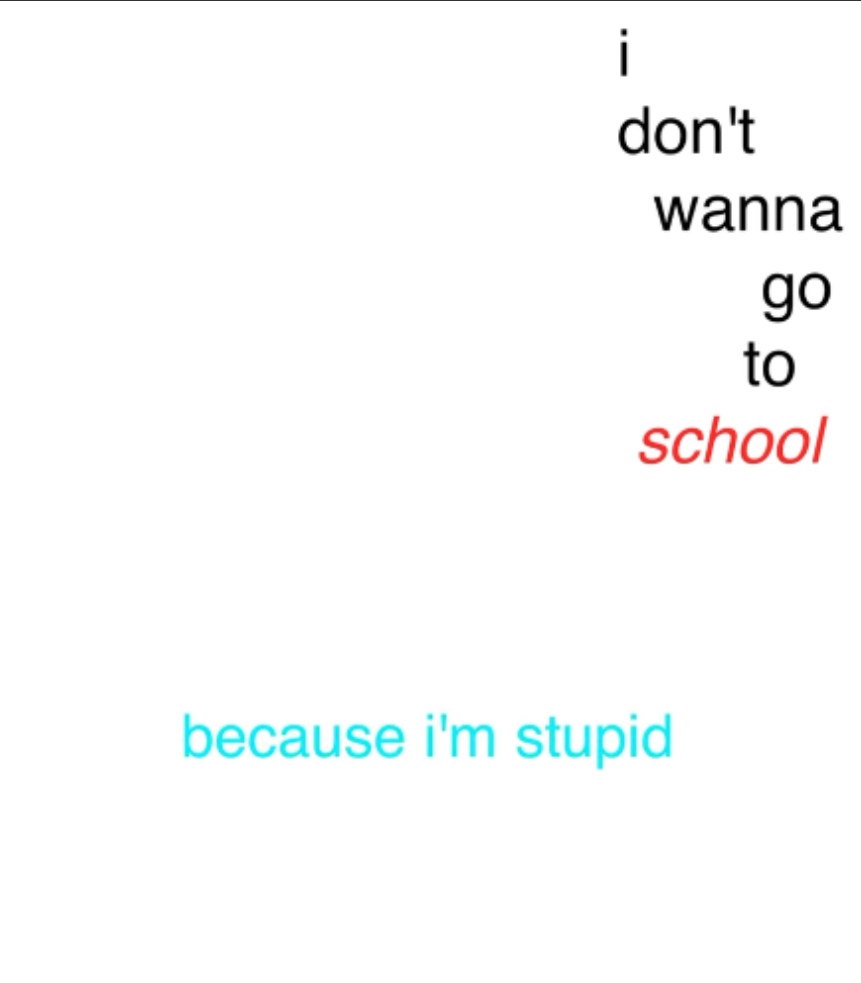 High Quality I don't wanna go to school Blank Meme Template