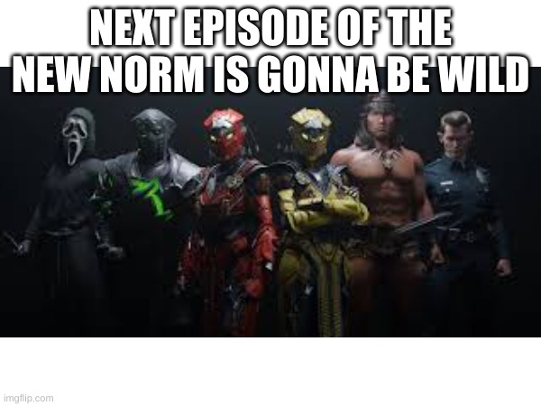 It's gonna be a doozy :D (Is this political) | NEXT EPISODE OF THE NEW NORM IS GONNA BE WILD | image tagged in mortal kombat,gaming,video games,videogames,memes,games | made w/ Imgflip meme maker