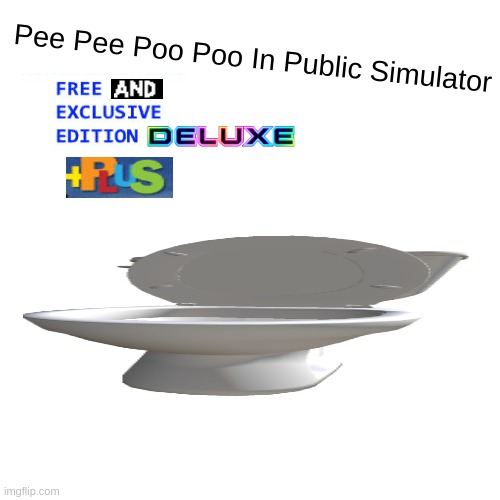 This is a sin against graphic design | Pee Pee Poo Poo In Public Simulator | made w/ Imgflip meme maker