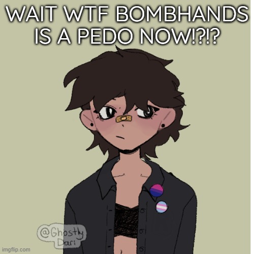 Neko picrew | WAIT WTF BOMBHANDS IS A PEDO NOW!?!? | image tagged in neko picrew | made w/ Imgflip meme maker