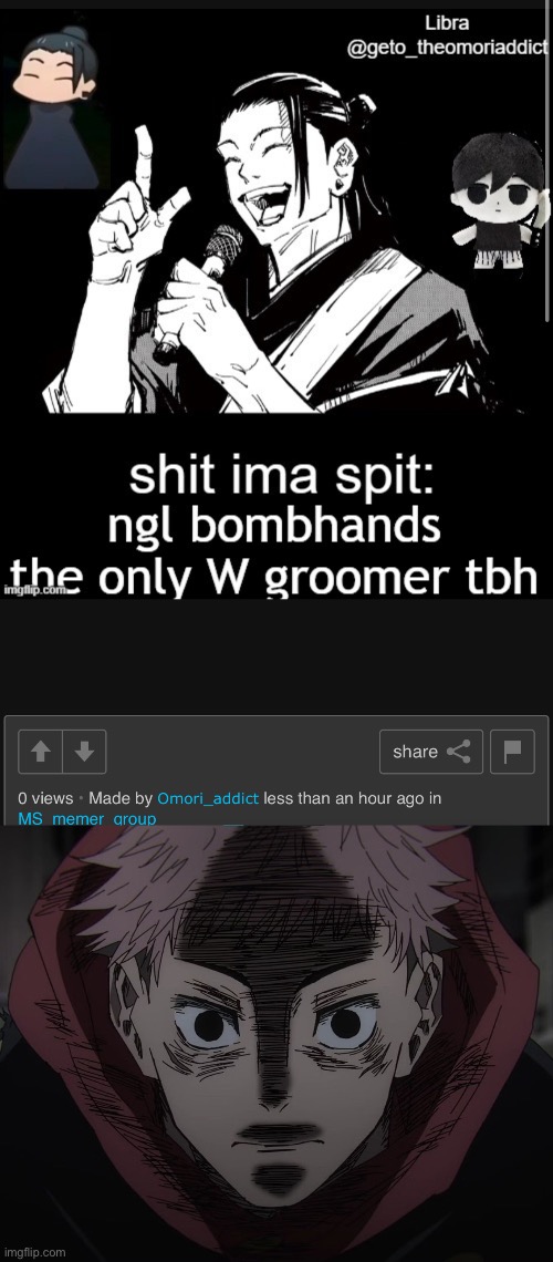 Is bro actually fr | image tagged in yuji hopeless | made w/ Imgflip meme maker