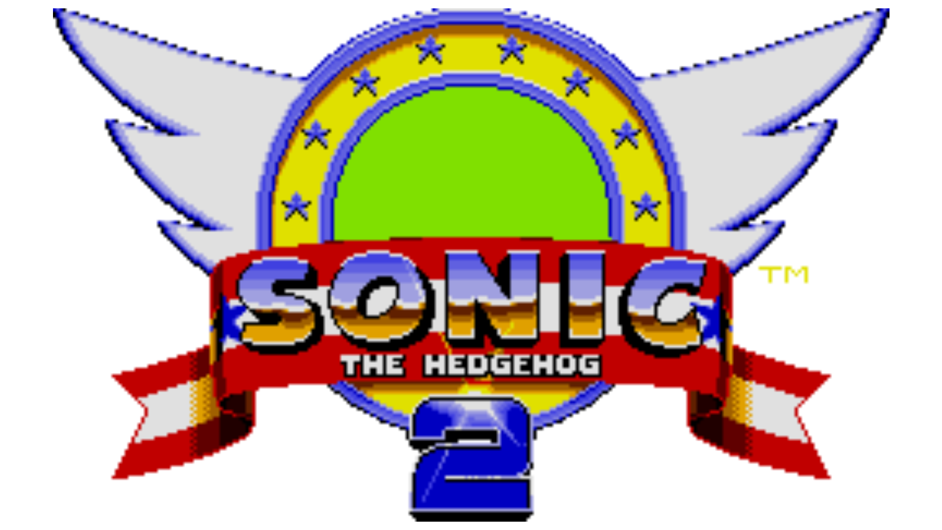 Sonic 2 title Blank Meme Template